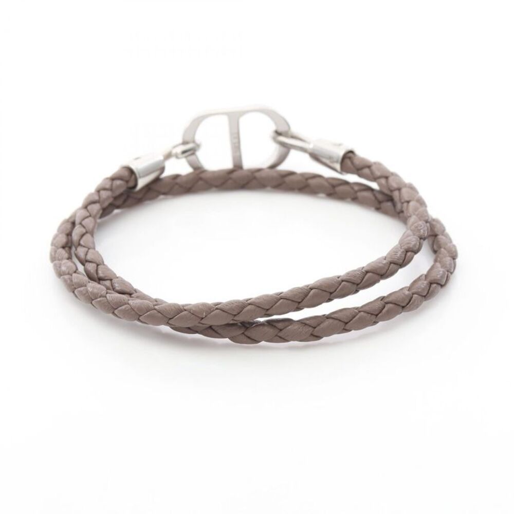 Dior Leather Stainless Steel Double Bracelet - Picture 5 of 6